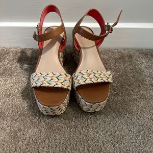 Colorful wedge sandal